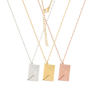 Collier à fentes gravé au laser personnalisé Enveloppes pour la maison Collier à enveloppes <span class=keywords><strong>en</strong></span> acier inoxydable avec photo - Product Image 1
