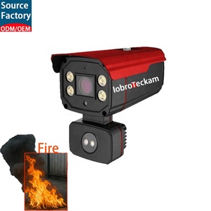 Caméra IP de détection d'incendie et de flamme par IA, <span class=keywords><strong>alarme</strong></span> incendie haute précision avec surveillance à distance en temps réel, sirène intégrée, audio bidirectionnel - Product Image 1