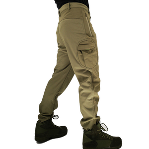 <span class=keywords><strong>Pantaloni</strong></span> Termici <span class=keywords><strong>da</strong></span> Uomo Impermeabili con Fodera in Pile, <span class=keywords><strong>Pantaloni</strong></span> Cargo Multitasche per Escursionismo, <span class=keywords><strong>Pantaloni</strong></span> Lunghi Spessi Invernali per Climi Freddi - Product Image 3