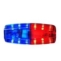 Luz de Hombro LED Azul-Roja de Alta Visibilidad Daimei, Luz Estroboscópica Intermitente de Advertencia de Emergencia