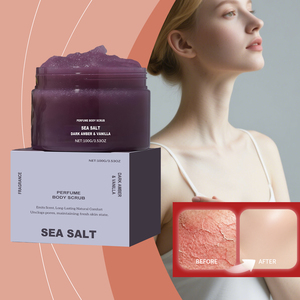 Gommage corporel à l'ambre et à la vanille 100g OEM Étiquette privée Cire de carnauba Éclat Hydratant Vegan Spa - Product Image 5