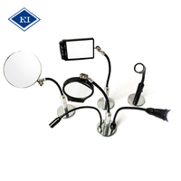 Espejo de Inspección LED Flexible de Grado Industrial, Giratorio 360°, Telescópico, para Reparación de Vehículos, Herramienta para Mecánicos y Bricolaje