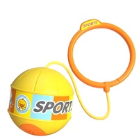 Balle rebondissante lumineuse élastique en ABS, jouet sportif pour l'entraînement physique en plein air des enfants, jouet portable pour sauter sur la cheville