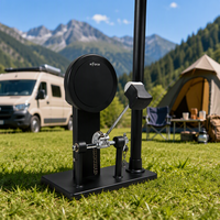 Pédale de batterie électronique robuste avec base antidérapante pour la scène et la maison