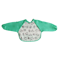Bavoir pour bébé en coton personnalisé Bavoirs pour bébé à manches longues imperméables EVA écologiques avec poche à nourriture