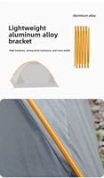Poteaux de bâche en alliage d'aluminium léger 4,05 m (lot de 2), tiges de support pour auvent, abri solaire, tente de camping et randonnée