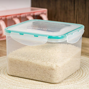 EVERSMILY vendita calda 2.3 L plastica trasparente pasto quadrato contenitore per la conservazione degli alimenti alla rinfusa - Product Image 4