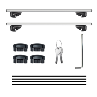Barres transversales de toit de voiture Ambull Factory, capacité 200 LBS, en aluminium robuste, installation facile, spécifiques au véhicule, vente en gros