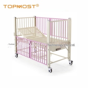 Cama de Hospitalización Pediátrica de Doble Mecanismo, Totalmente Cerrada, Modelo Manual YK-M108B 1600x770x500mm para Hospitales de Emergencias Pediátricas - Product Image 2