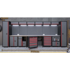 Thép Bền Công Cụ Nhà Để Xe Tủ Khóa Cơ Chế Treo Tường Cho Tự Động Sửa Chữa Hội Thảo Công Cụ Lưu Trữ Tổ Chức OEM - Product Image 4