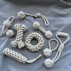 Dog Rope Toy Set Medium Teething Chew Teeth Cleaning Pet Toy For Puppy - Product Image 2