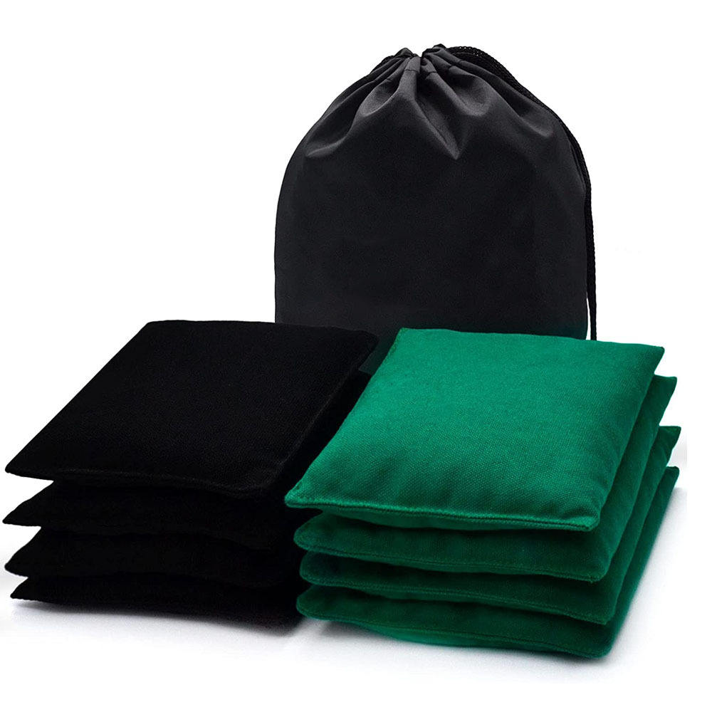 4 สีเขียว + 4 สีดำ + กระเป๋า