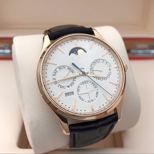 Reloj mecánico multifuncional para hombre de alta calidad con logotipo personalizado de diseñador, con caja de cristal de zafiro y correa de cuero. - Product Image 3