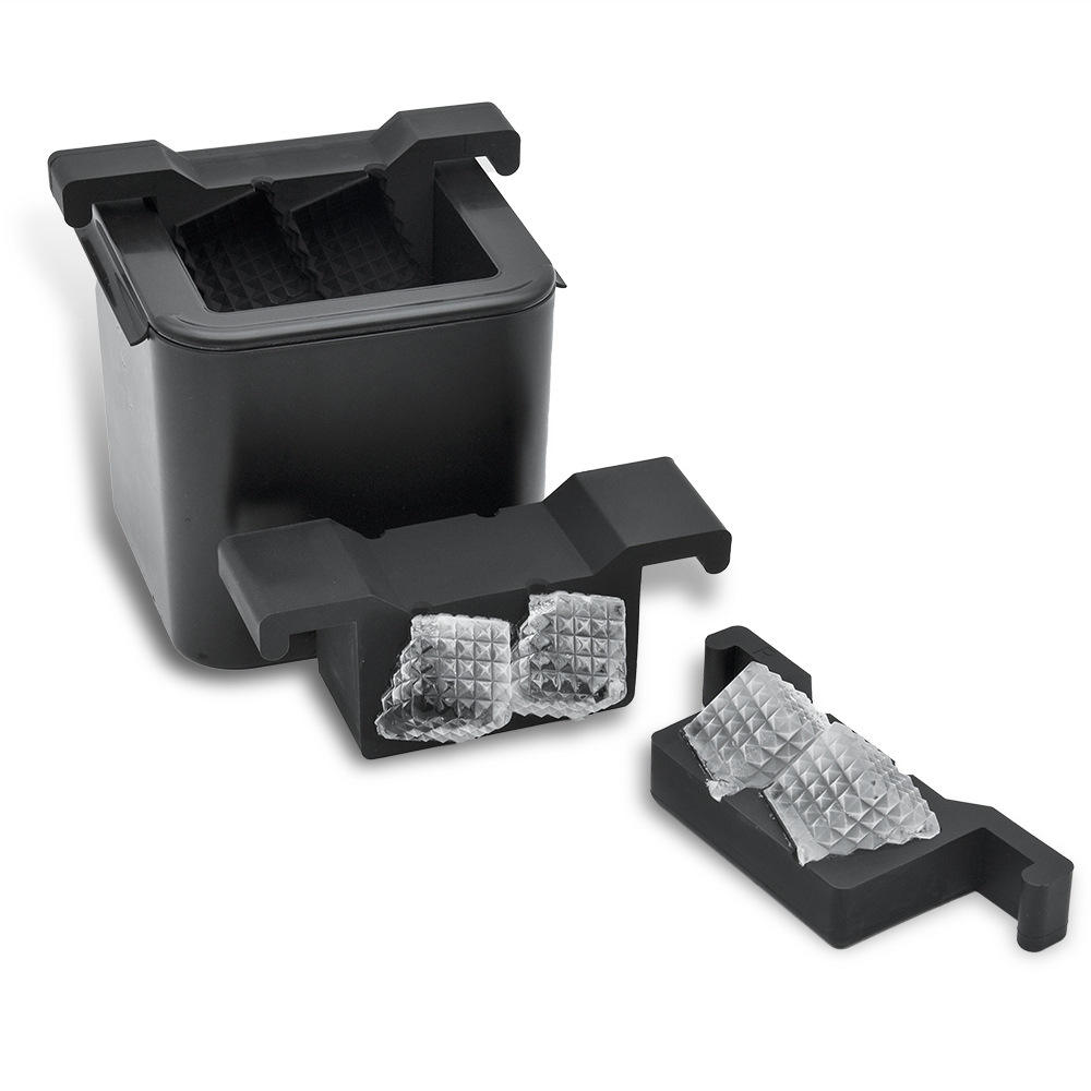 เปลือกพลาสติกทรงสี่เหลี่ยมขนมเปียกปูนสี่รู