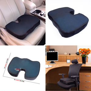 Coussin de siège en mousse à mémoire de forme respirant et antidérapant pour le bureau et la voiture, réduit l'inconfort lors des longues sessions assises, soutien lombaire - Product Image 3