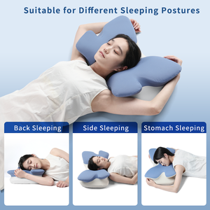 Oem Odm serviks berkontur mendukung kupu-kupu bantal kustom tidur nyaman ortopedi bantal kupu-kupu busa memori untuk tempat tidur - Product Image 5