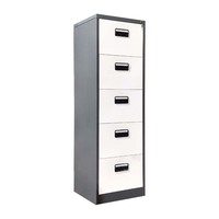 Solución de Almacenamiento para Oficina que Ahorra Espacio, Archivador Metálico, Gabinete Vertical de Acero con Cajones para Archivos