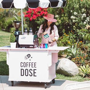 맞춤형 캔디 카트 분리형 커피 카트 물 시스템이있는 휴대용 커피 카트 - Product Image 6