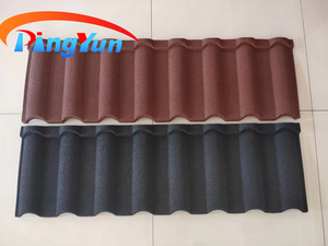 Láminas de Techo con Recubrimiento de Piedra <span class=keywords><strong>Illa</strong></span>, Tejas Metálicas Decorativas para Diseño de Villas Modernas - Product Image 3