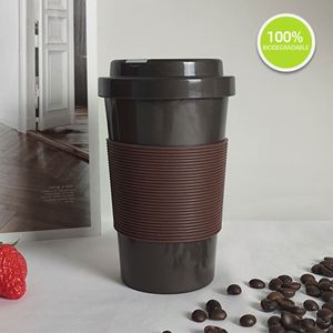 Tasses à café réutilisables 100 % recyclables de 15 oz, incassables, pour cadeaux d'affaires – Nouveau design - Product Image 3