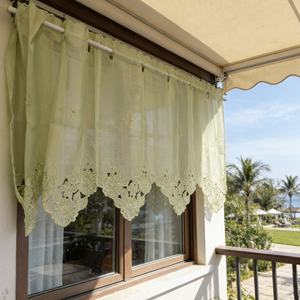<span class=keywords><strong>Rideau</strong></span> court en dentelle rose, vert frais, pour cuisine, petite porte, fenêtre flottante, <span class=keywords><strong>armoire</strong></span>, demi-<span class=keywords><strong>rideau</strong></span> en gaze - Product Image 1