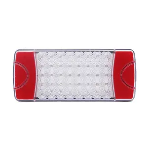 40 LED çift renk kombinasyonu dur/kuyruk/gösterge lambası dönüş sinyal ışıkları evrensel 10-30 Volt kamyon römork