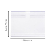 Porte-étiquettes en PVC extrudé personnalisé Yobest, porte-étiquettes en plastique transparent pour étagères de supermarché, affichage en magasin, OEM ODM