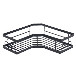 Étagère d'angle de salle de bain en fer Junda, porte-savon, support de rangement pour articles de toilette avec fixation adhésive pour montage mural - Product Image 5