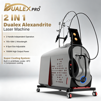 Appareil d'épilation laser Perfectlaser Alexandrite 755nm 1064nm, gestion facile des données clients du salon, machine de beauté