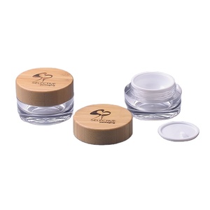 eco-friendly luxury cosmetic packing white acrylic face cream jar 15gm 2022