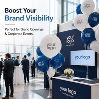 Ballons publicitaires personnalisés de 10 pouces avec logo, en latex, gonflables à l'hélium, OEM ODM, imprimés, ballons personnalisés avec logo sur mesure