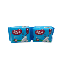 Serviettes hygiéniques jetables en coton A+ avec ailettes, protection anti-fuites et design respirant, absorption normale - Vente en gros