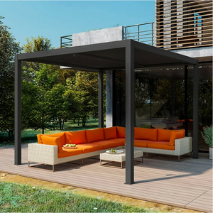 <span class=keywords><strong>Pergola</strong></span> Bioclimatique Automatique de Jardin Extérieur <span class=keywords><strong>2x3</strong></span> Motorisée Pliante Électrique Toit à Lamelles Entièrement Rétractable - Product Image 3