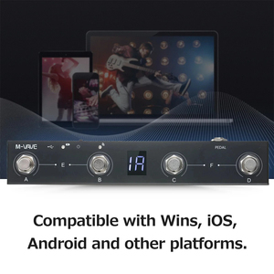 M-VAVE/M vave sô cô la BT không dây Midi điều khiển bán buôn BK Bass Bộ vi xử lý hiệu ứng bàn đạp cho <span class=keywords><strong>guitar</strong></span> nhạc cụ dây - Product Image 6