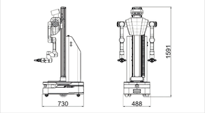 CMR-D2 Pro mobiele manipulatorrobot met dubbele arm |   Dubbele 6-DOF Cobot-armen + 1000 mm hefhoogte |   Mm-niveau precisie voor onderzoek - Product Image 5