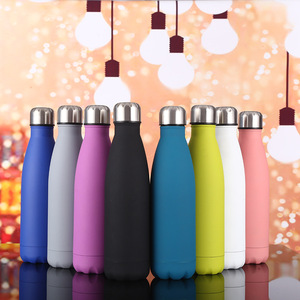 500ml Rubber Printing <b>Bottle</b> Stainless Steel Vacuum Insulate Rubber Black Gym Water <b>Bottle</b> - Product Image 6