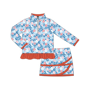 Girls Boutique <strong>Clothing</strong> Sets <strong>Cute</strong> Print Design Casual Children Clothes Custom Print Baby Outfits Wholesale Clothes 100% Cotton - Product Image 1