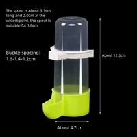 Distributeur d'eau automatique de 240ml pour petits et grands oiseaux Cage de mangeoire pour perroquets suspendus avec accessoires pour animaux de compagnie