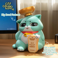 Figurine Yubi Bear Chat Porte-Bonheur Fraise en PVC, Boîte Mystère, Thème Animal, Jouet Cadeau, En Stock, Personnalisation OEM, Vente en Gros Usine
