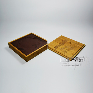 Bamboo Tea Gift Box Rectangle Custom Made Carved Wood Packaging For Gift - Product Image 5