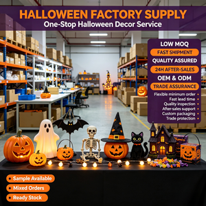 Décorations d'Halloween en gros : Bougie électronique LED noire, Lanterne citrouille, Ornement de bureau pour une ambiance d'horreur et de fantômes - Product Image 6