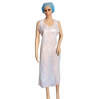 Lot de 1000 tabliers de protection jetables en PE blanc pour le nettoyage et la coloration des cheveux