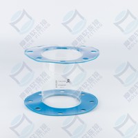 Connecteur flexible cylindrique à bride PU10 Seeflex 040E Polyuréthane transparent de qualité alimentaire