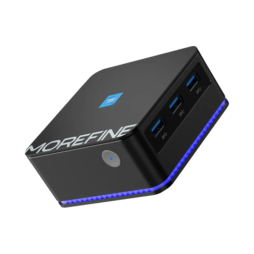 ใหม่ Morefine Win 11 Mini PC 11th Gen N5105 DDR4 2933MHz UltraCompact กระเป๋าคอมพิวเตอร์ LAN 3x4K @ 60Hz WiFi6 BT5.2กล่องทีวี