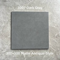 Carreaux de céramique mats couleur unie 300x300mm 10mm d'épaisseur Antidérapants Surface de luxe Moderne pour la rénovation des murs et sols de salles de bain et cuisines