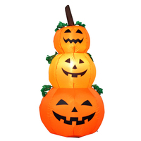 Halloween Gonflable Lumière LED Citrouille Extérieur Cour Pelouse Décoration Décorations De Fête