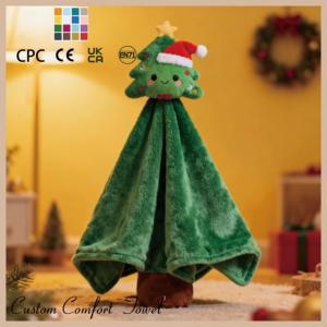 Serviette de confort en peluche marron mignon <span class=keywords><strong>renne</strong></span> pour bébés et enfants, couverture douce en forme d'animal en peluche - Product Image 6