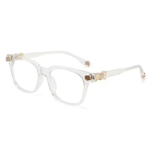Occhiali Classici Anti Luce Blu con Montatura Nera Leggera in PC, Occhiali da Sole Piatti per Matrimoni e Viaggi, Occhiali Ottici alla Moda - Product Image 2