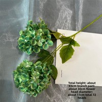 Plantes et fleurs artificielles de la série verte style Mori : feuilles d'eucalyptus, de saule, de bambou et d'herbe de cheval – Décoration suspendue pour l'extérieur et la maison