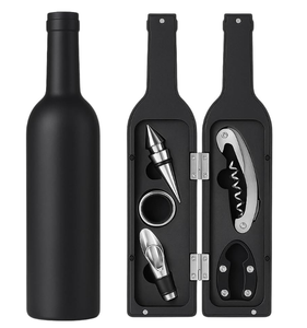 Abridor de botellas de vino con forma de botella, dispositivo portátil compacto, estructura resistente, fácil operación para el hogar, bar, viajes, fiestas, regalo - Product Image 5